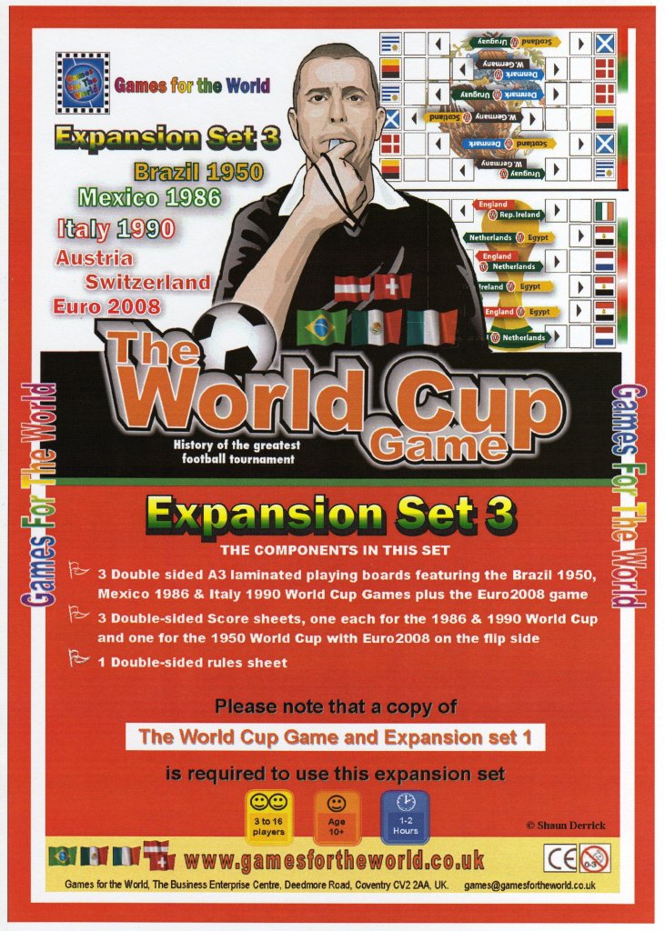 The World Cup Game:  Expansion Set 3 board game cover