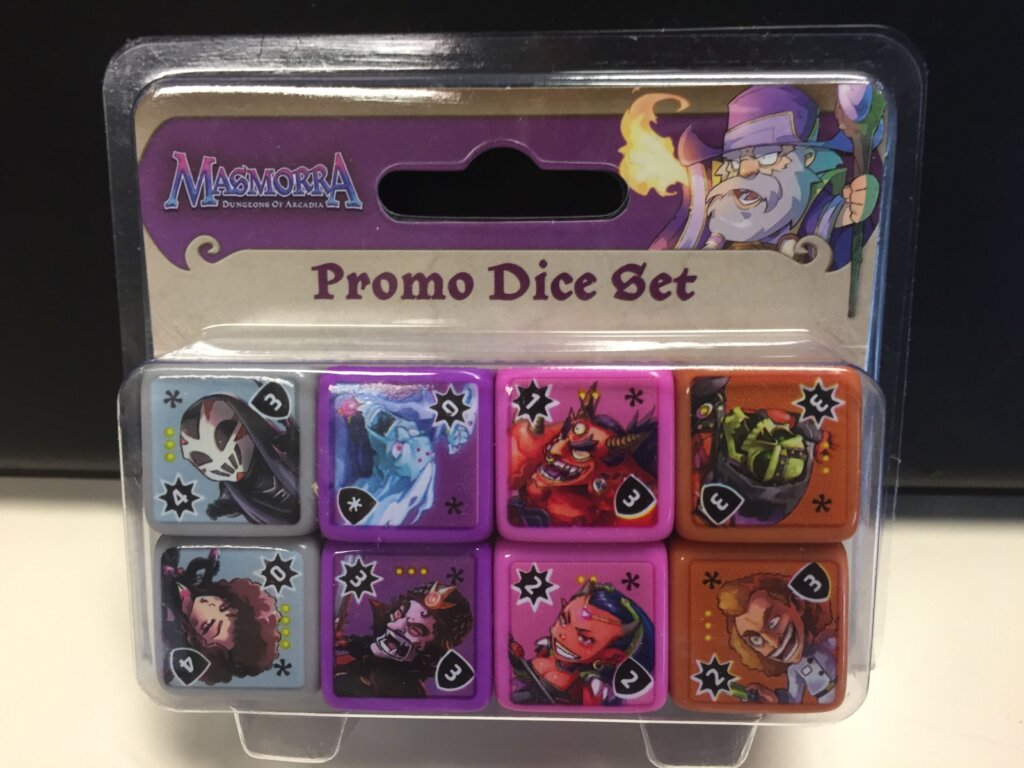 Masmorra: Dungeons of Arcadia – Promo Dice Set board game cover