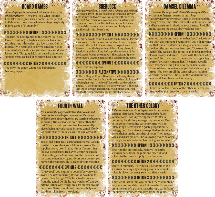 Dead of Winter: BGG Crossroads Promo Cards board game cover