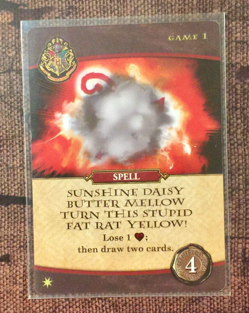 Harry Potter: Hogwarts Battle – Spell: Sunshine Daisy, Butter Mellow, Turn This Stupid Fat Rat Yellow! board game cover