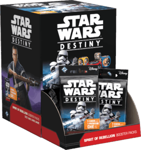 Star Wars: Destiny – Spirit of Rebellion Booster Pack board game cover