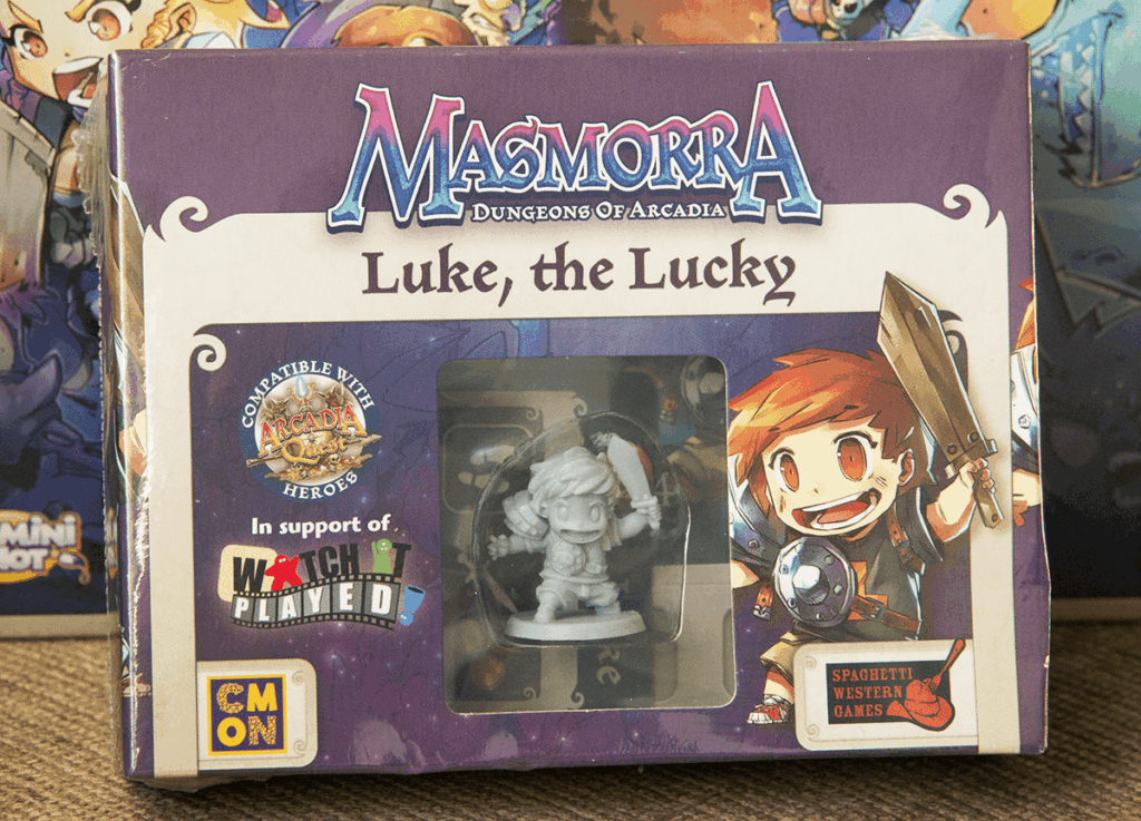 Masmorra: Dungeons of Arcadia – Luke, the Lucky board game cover