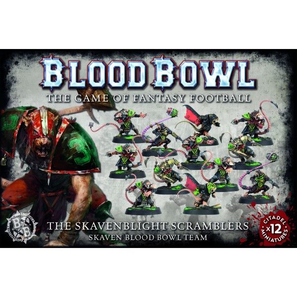 Blood Bowl (2016 Edition): The Skavenblight Scramblers – Skaven Blood Bowl Team board game cover