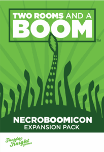 Two Rooms and a Boom: Necroboomicon Expansion Pack board game cover