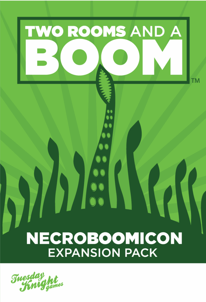 Two Rooms and a Boom: Necroboomicon Expansion Pack board game cover