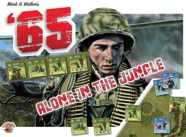 ’65: Alone in the Jungle board game cover