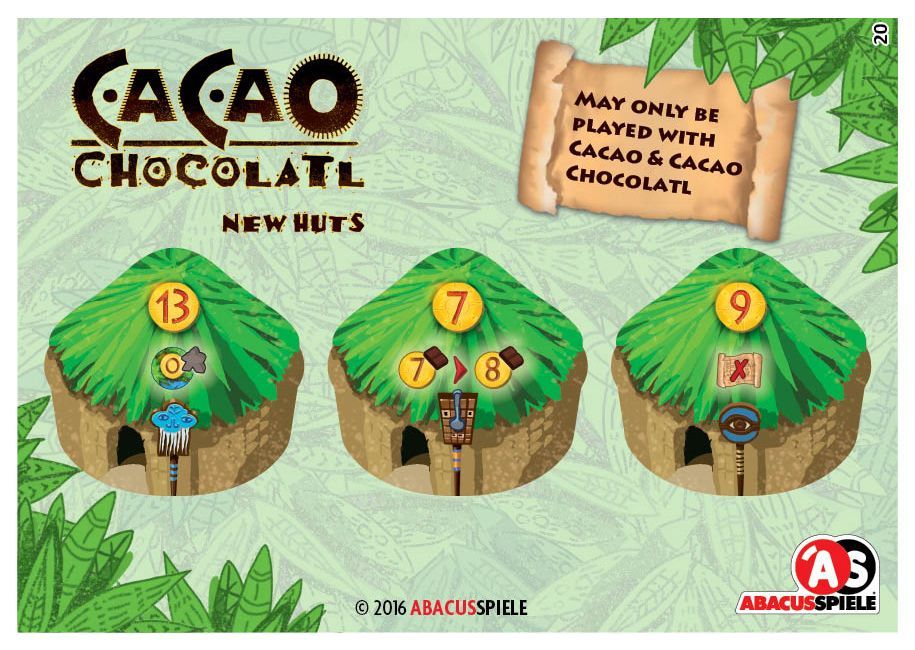 Cacao: Chocolatl – New Huts board game cover