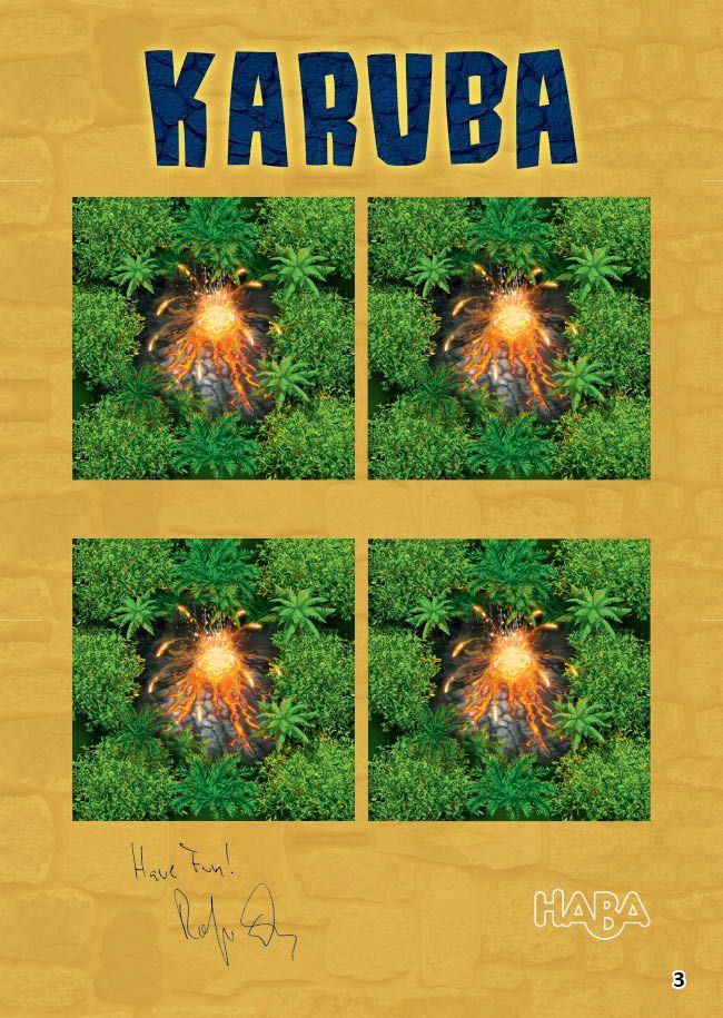 Karuba: The Volcano board game cover