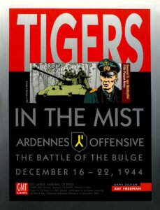 Tigers in the Mist: Ardennes Offensive board game cover