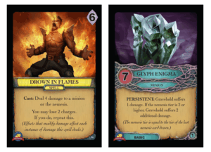 Aeon’s End: Tabletop Day 2017 Promos – Drown in Flames / Glyph Enigma board game cover