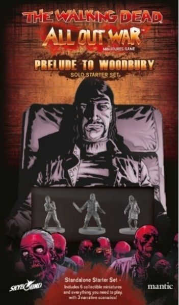 The Walking Dead: All Out War – Prelude to Woodbury Solo Starter Set board game cover