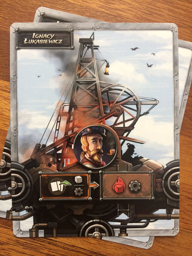 Steampunk Rally: Ignacy Lukasiewicz board game cover
