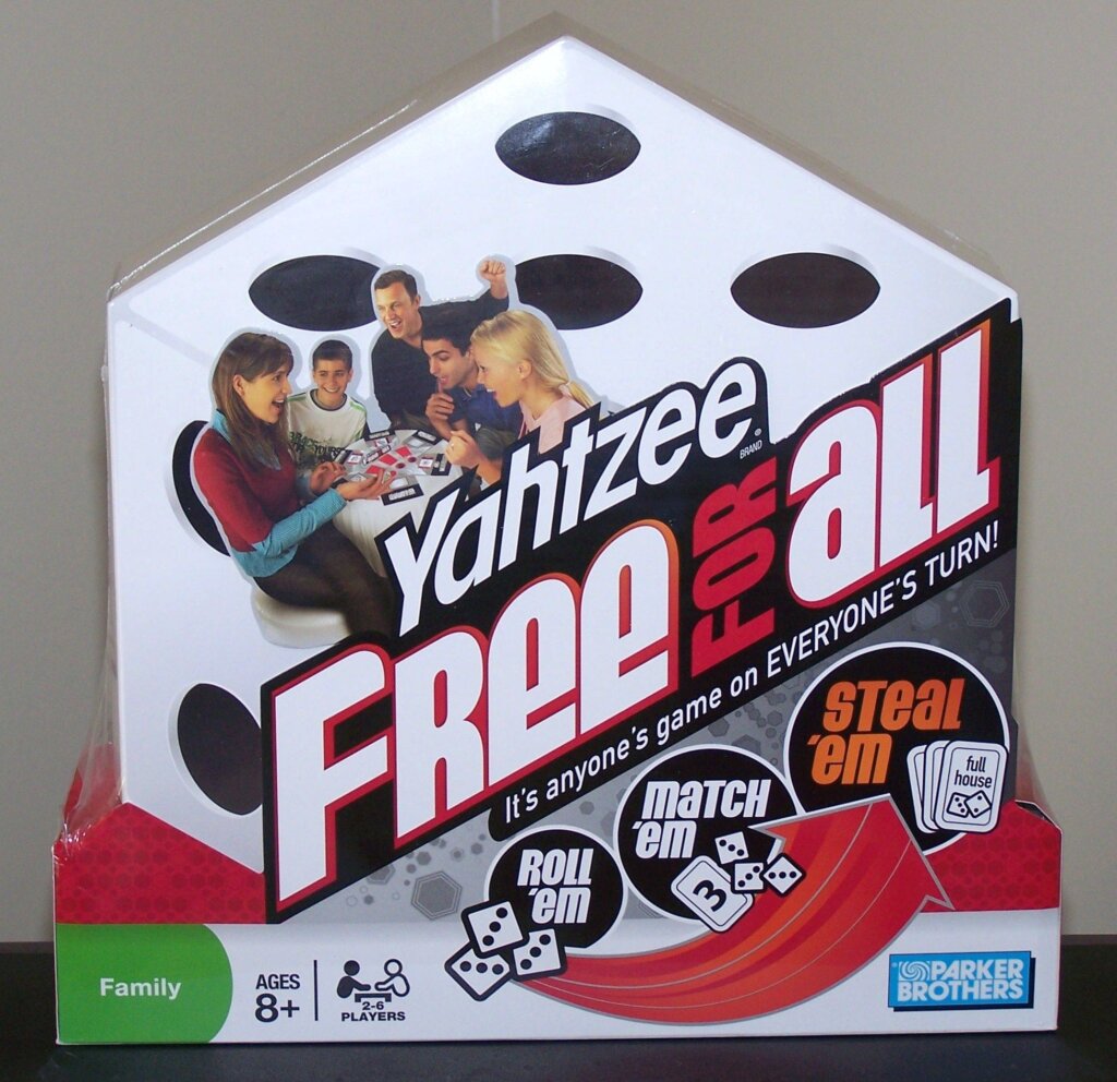 Yahtzee Free for All board game cover
