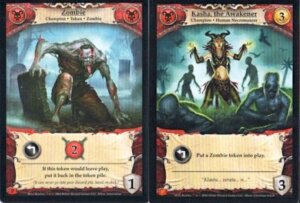Hero Realms: Necromancer Promo & 4 Zombie Cards board game cover