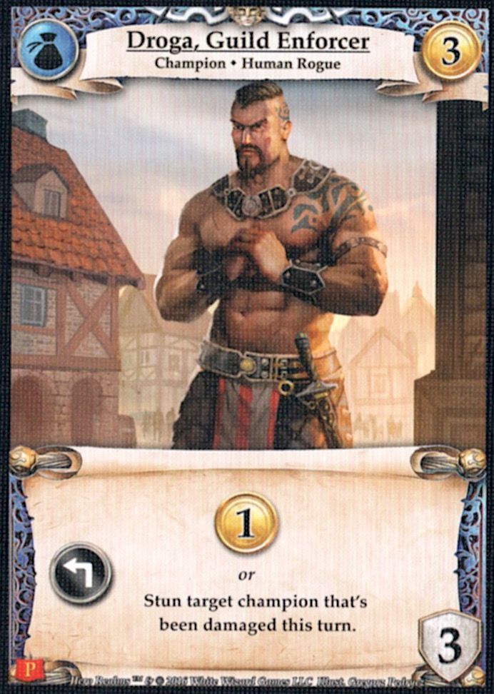 Hero Realms: Droga, Guild Enforcer Promo Card board game cover