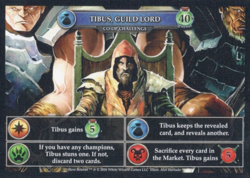 Hero Realms: Tibus, Guild Lord Promo Cards board game cover