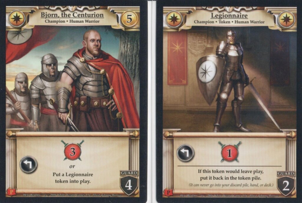 Hero Realms: Centurion Promo & 4 Legionnaire Cards board game cover