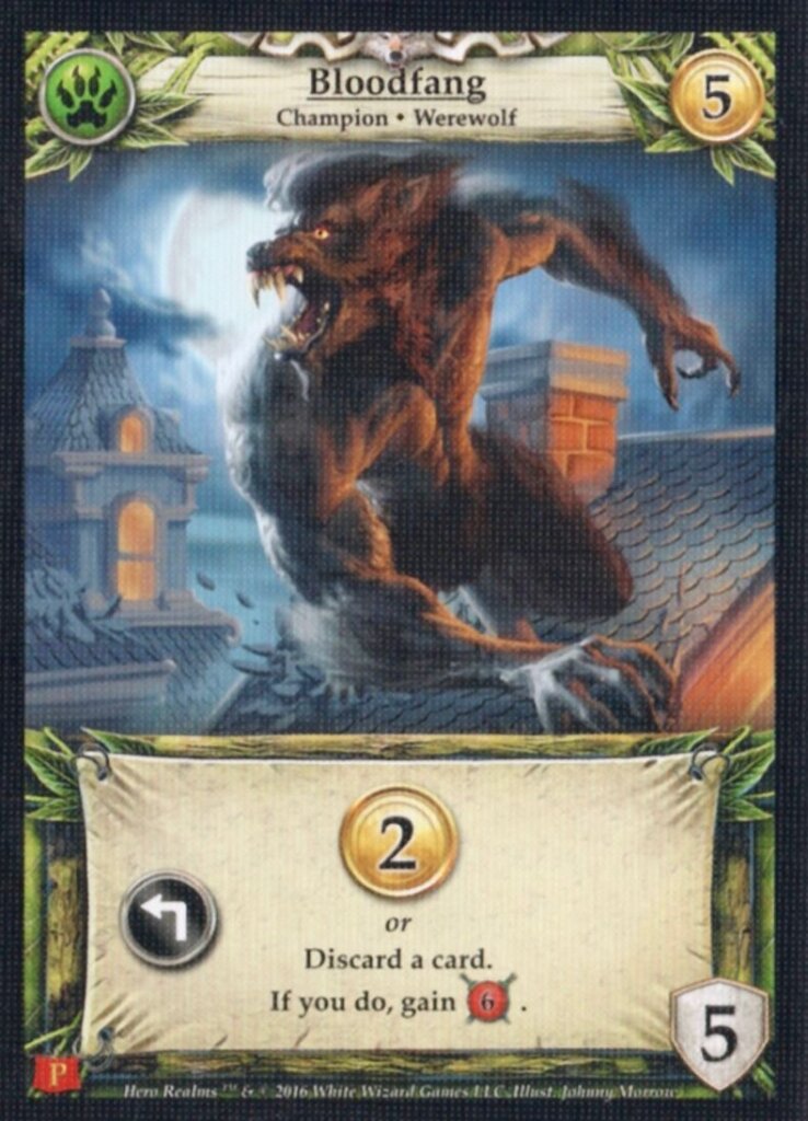 Hero Realms: Bloodfang Promo Card board game cover