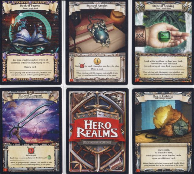 Hero Realms: 5 Magic Item Treasure Cards board game cover