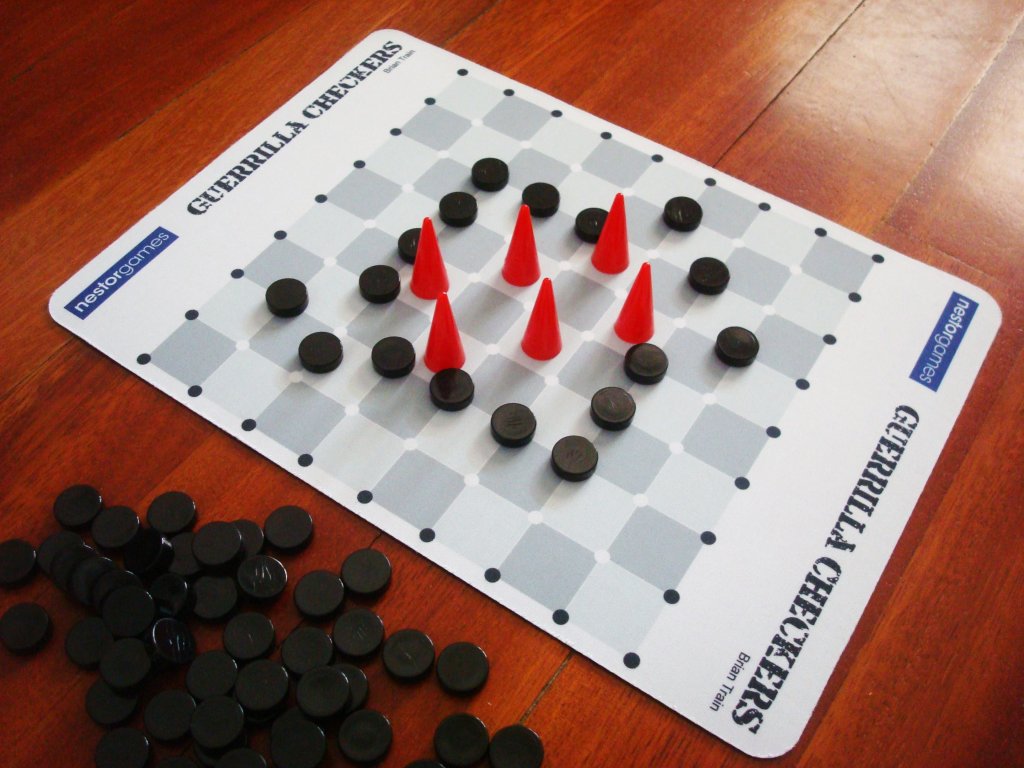 Guerrilla Checkers board game cover