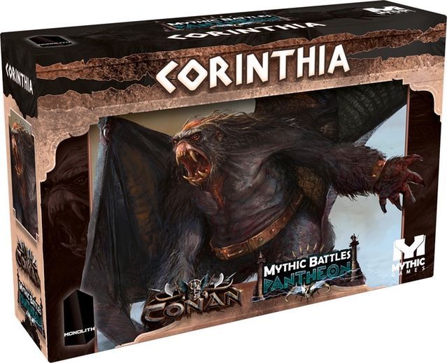 Corinthia: A Conan / Mythic Battles – Pantheon Crossover board game cover