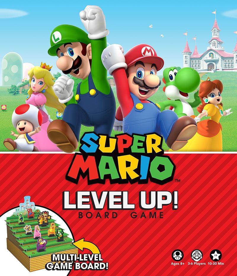 Super Mario: Level Up! Board Game board game cover