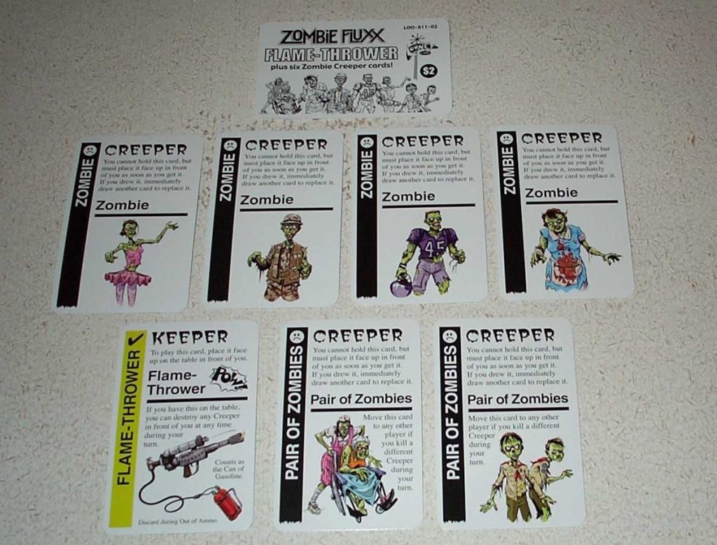 Zombie Fluxx: Flame-Thrower Expansion Pack board game cover