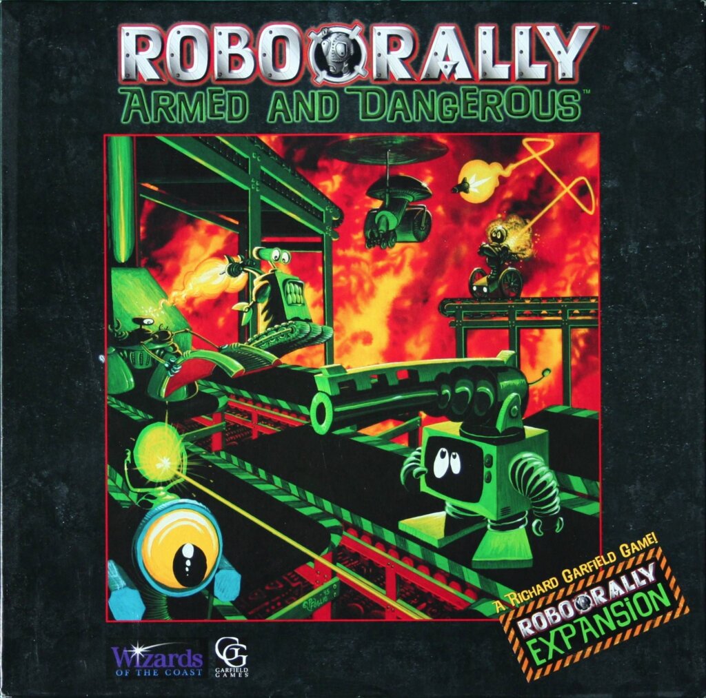 RoboRally: Armed and Dangerous board game cover