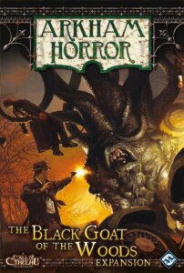 Arkham Horror: The Black Goat of the Woods Expansion board game cover