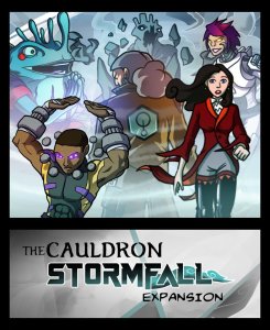 The Cauldron: Stormfall (fan expansion for Sentinels of the Multiverse) board game cover