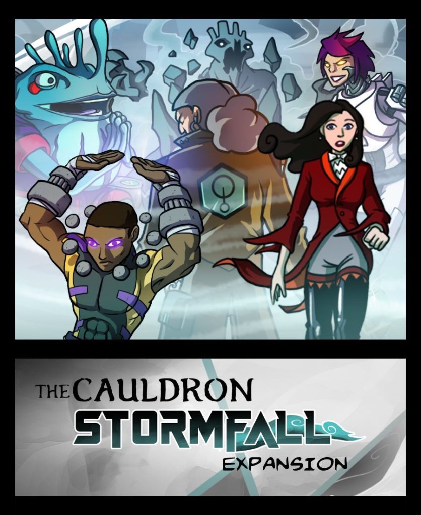 The Cauldron: Stormfall (fan expansion for Sentinels of the Multiverse) board game cover