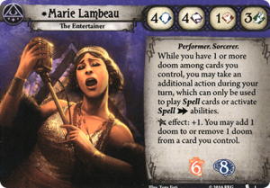 Arkham Horror: The Card Game – Marie Lambeau Promo Cards board game cover