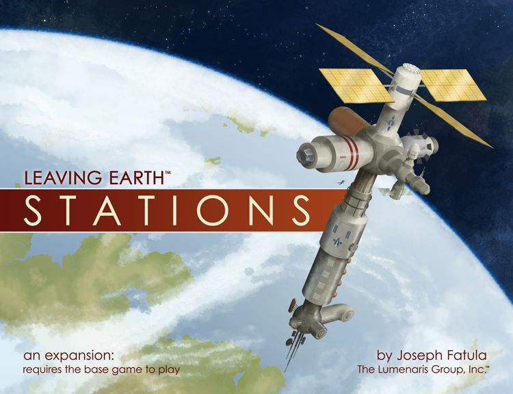Leaving Earth: Stations board game cover