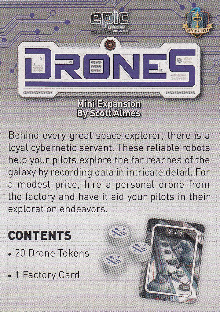 Tiny Epic Galaxies: Beyond the Black – Drones Mini Expansion board game cover