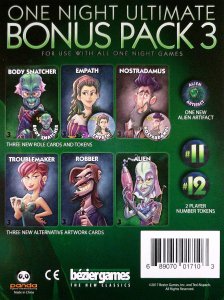 One Night Ultimate Werewolf: Bonus Pack 3 board game cover