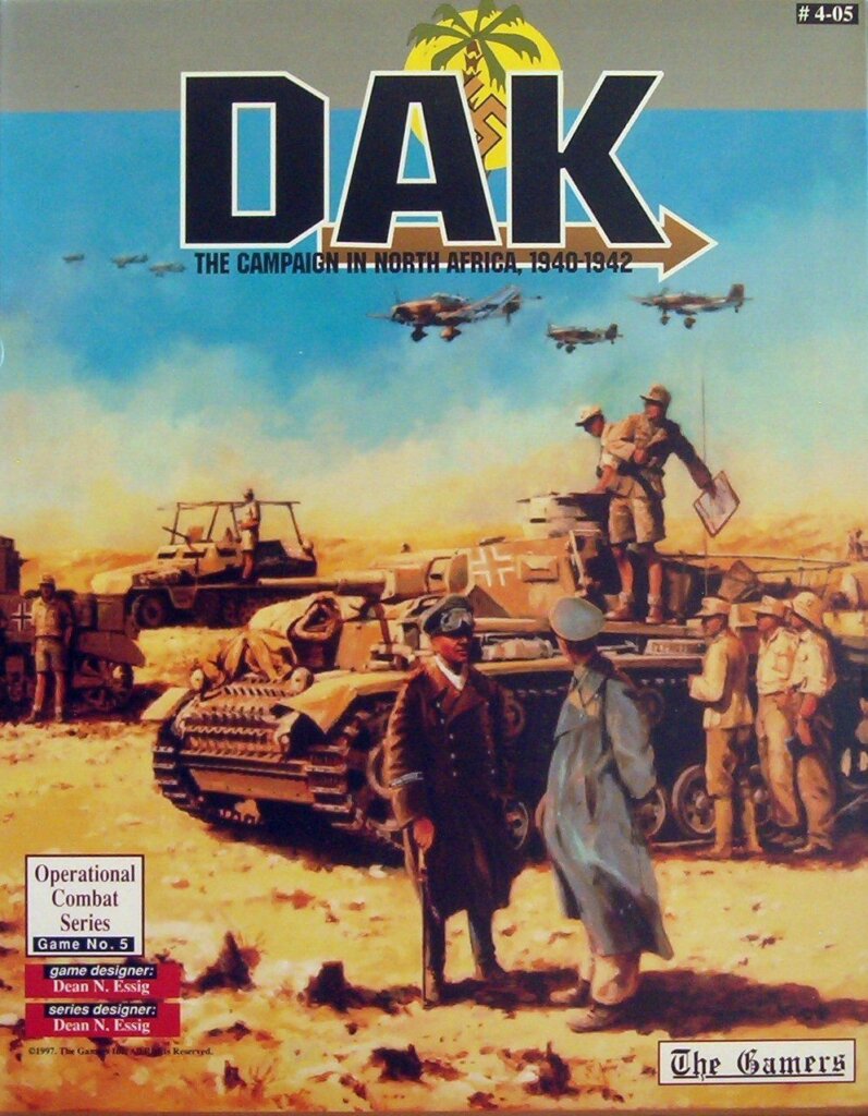 DAK: The Campaign in North Africa, 1940-1942 board game cover