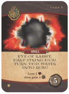 Harry Potter: Hogwarts Battle – Spell: Eye of Rabbit, Harp String Hum, Turn This Water Into Rum! board game cover