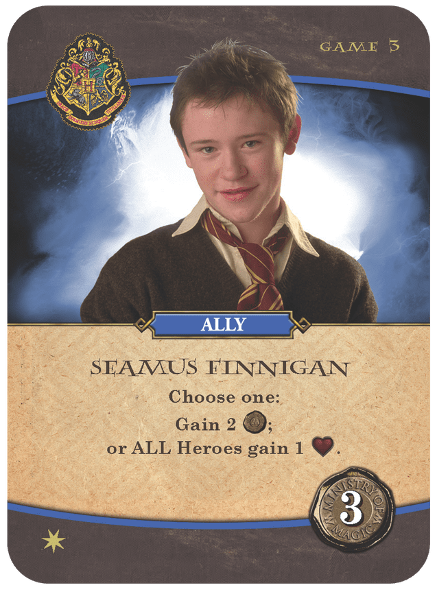 Harry Potter: Hogwarts Battle – Ally: Seamus Finnigan board game cover