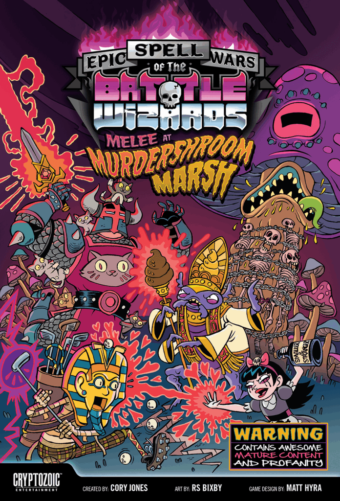 Epic Spell Wars of the Battle Wizards: Melee at Murdershroom Marsh board game cover