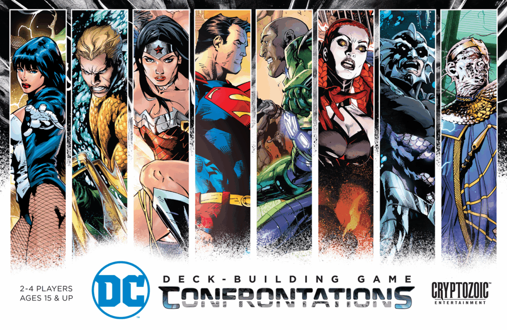 DC Deck-Building Game: Confrontations board game cover