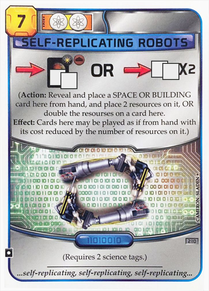 Terraforming Mars: Self-Replicating Robots Promo Card board game cover
