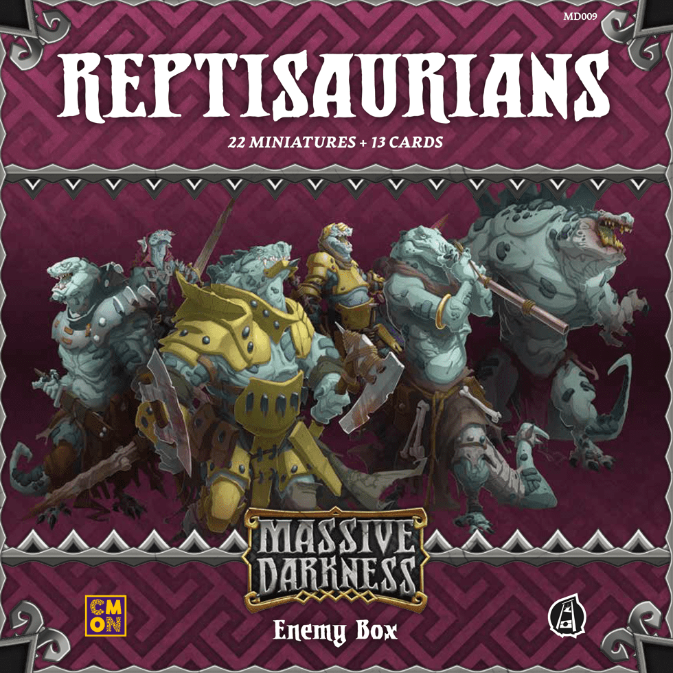 Massive Darkness: Enemy Box – Reptisaurians board game cover