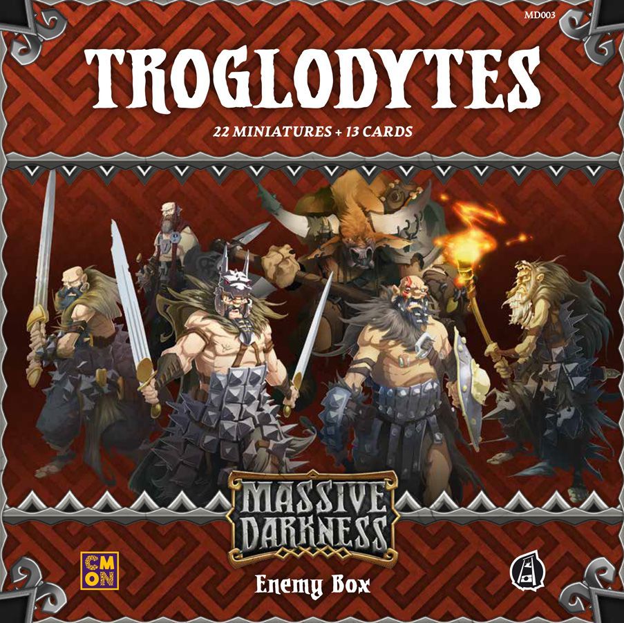 Massive Darkness: Enemy Box – Troglodytes board game cover