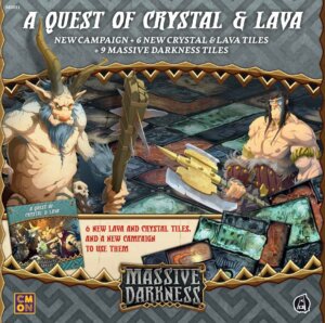 Massive Darkness: A Quest of Crystal & Lava board game cover