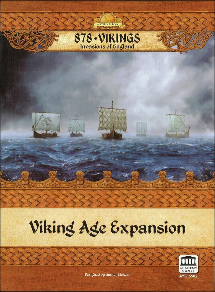 878 Vikings: Invasions of England – Viking Age Expansion board game cover