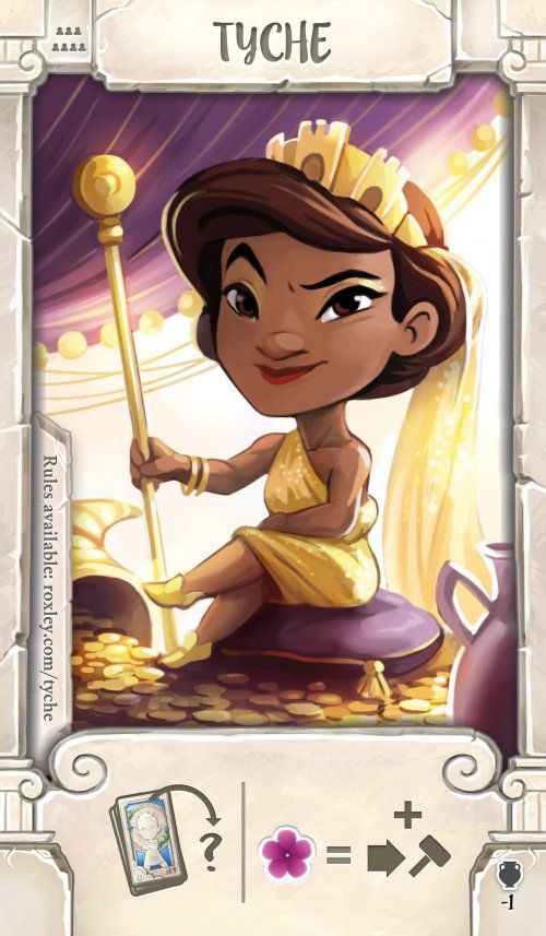 Santorini: Tyche Promo Card board game cover