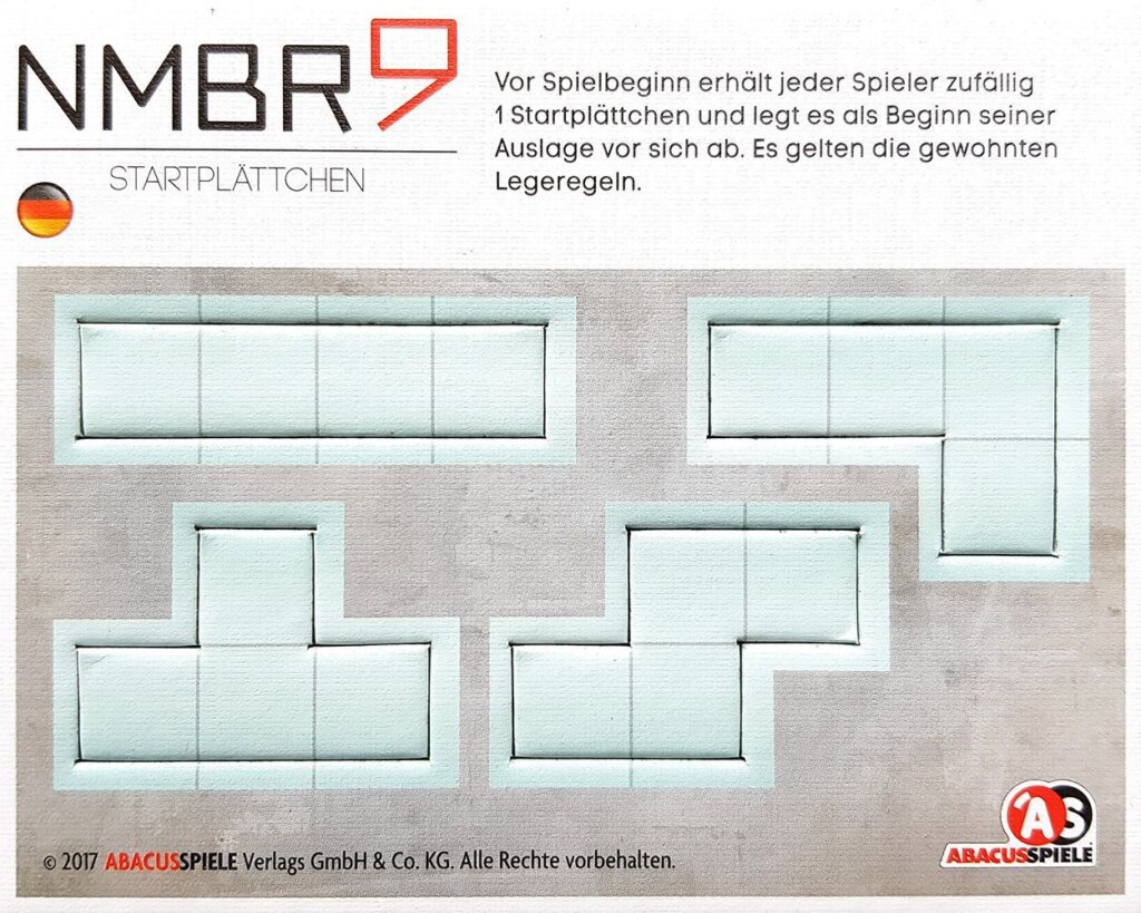 NMBR 9: Starting Tiles Promo board game cover