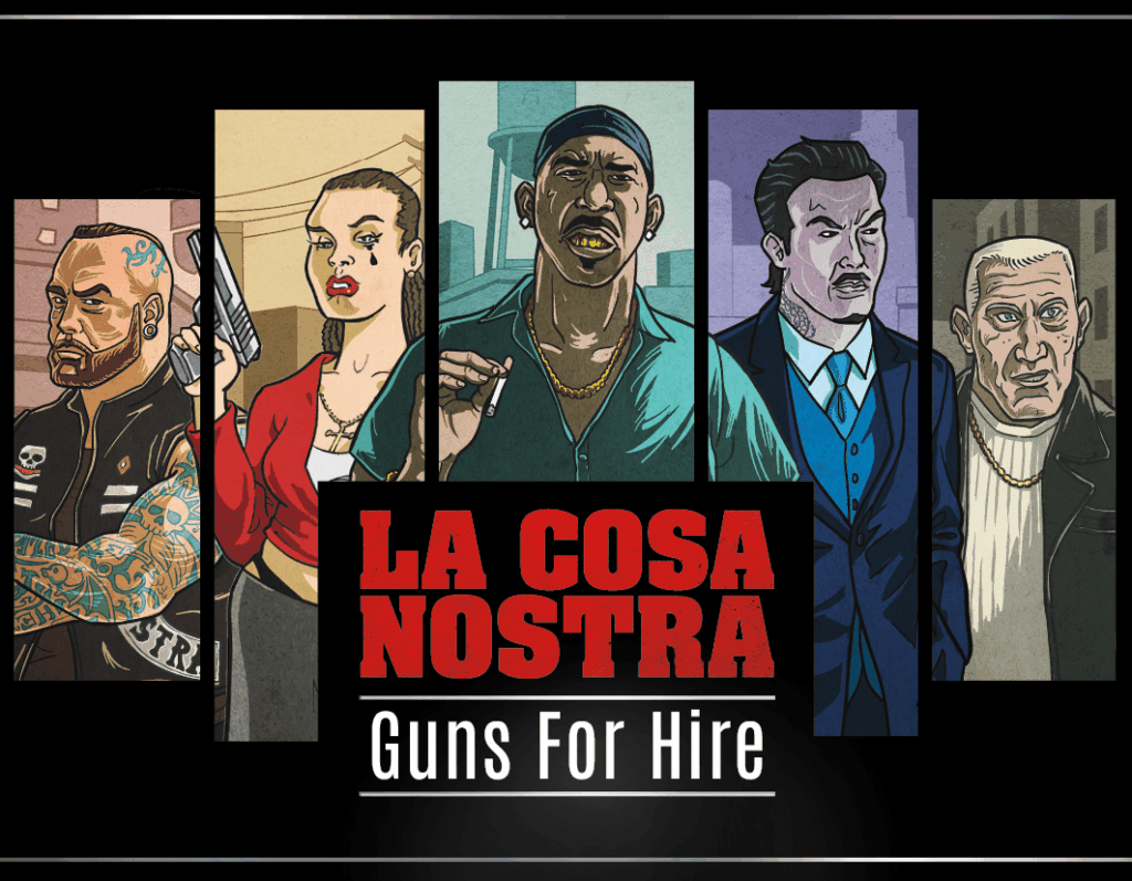 La Cosa Nostra: Guns for Hire board game cover