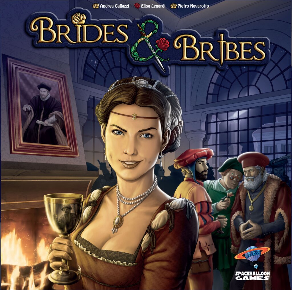 Brides & Bribes board game cover