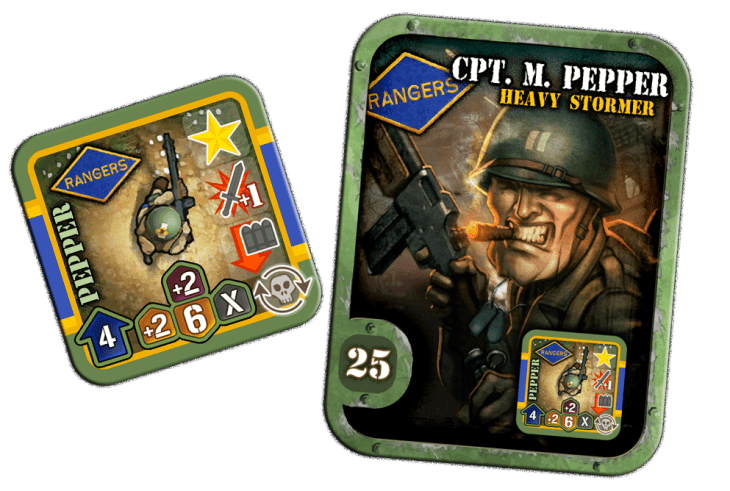 Heroes of Normandie: US Rangers board game cover